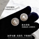 Qi Xiaomi (QI XIAO MI) French retro freshwater pearl earrings for women sterling silver s999 flash diamond earrings 2025 new niche high-end earrings a pair of full diamond pearl earrings S999 pure silver
