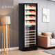 LDVEP German imported quality air-cooled constant temperature moisturizing red wine cabinet wine cellar home ice bar hanging cup tea refrigerator cabinet with lock dual temperature red wine tea depth 480 + with lock + 1.8 meters high