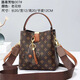 Louis Vuitton's Popular Bags for Women This Year 2025 New Women's Bags Fashion Versatile Hand Crossbody Bag Printed Bucket Bag Khaki Letters