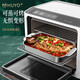 Wing Fantasy 304 stainless steel grilled fish plate, household paper-wrapped fish induction cooker special pot, commercial rectangular baking pan, deepened tray, 304 thick steel medium shallow plate, approximately holds 2 Jin Jin equal to 0.5 kg of fish