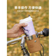 He Jiangong bicycle water cup holder road bike handlebar milk tea kettle holder coffee milk tea mountain bike riding equipment silver cup holder + light coffee mesh