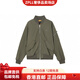 JordanRenegade pilot logo solid color outdoor casual sports stand collar zipper jacket men's medium olive green medium olive green L