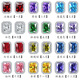 925 square diamond zircon gemstone earrings rectangular crystal earrings jewelry earrings high quality wholesale tanzanite blue December 925 silver