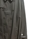 BURBERRY solid color double-breasted lapel long-sleeved windbreaker men's black black one size 48