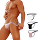 Sexy and fun men's thong bikini style modal low waist solid color breathable T pants pink M