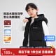 Zuoxi boys' down vest for outer wear to keep warm 2025 new children's three-proof hooded vest jacket black 110
