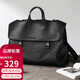Golf (GOLF) business briefcase men's soft leather 14-inch laptop bag multi-functional one-shoulder cross-body backpack