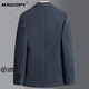 MAGIOPY luxury high-end brand casual wool suit for men spring and autumn new solid color slim fit middle-aged suit jacket for men gray high-end gift box M 170 high-end gift box
