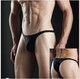Men's underwear thong sexy men's u protruding underwear black M
