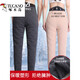 Woodpecker (TUCANO) goose down down pants, autumn and winter warm pants for men and women, plus velvet, thickened, high-waisted, slim-fitting inner cotton pants, light and dark gray + thick, men's version - white goose down pants, thin L