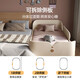 Ximengbao (X.M.B) Island bed boy single bed girl with guardrail 0.8m 1.2m baby crib spliced large bed wooden color 1.2*2m children's bed + mattress without