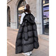 TJQ luxury high-end brand long down jacket for women 2025 winter new slimming Korean version thickened extreme cold warm jacket black M recommended 109~125Jin Jin equals 0.5 kg