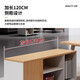 Office desk simple modern manager desk office desk and chair combination light luxury design lacquered boss desk president desk 140CM*80CM single table + side cabinet