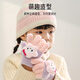 Aiboshi children's gloves autumn and winter velvet thickened five-finger gloves for students aged 1-3 years old warm finger gloves pink star T255