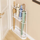 Mei Sheng Mei Umbrella Place Shelf Door Storage Rack Hall Umbrella Barrel Shelf Floor Stand Storage Rack Office Umbrella Elegant White-Fashion Umbrella Parking Paint Technology/With Drainage Sink
