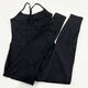 Long one-piece yoga wear for women with large backless one-piece fitness wear Pilates yoga sports one-piece 4082 black S 4S80-100Jin Jin is equal to 0.5 kg