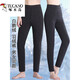 Woodpecker (TUCANO) goose down down pants, autumn and winter warm pants for men and women, plus velvet, thickened, high-waisted, slim-fitting inner cotton pants, light and dark gray + thick, men's version - white goose down pants, thin L