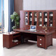 Desk boss desk simple modern executive desk Chinese style executive manager desk 1.8m office desk and chair combination 1.6m single table