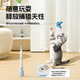 ZanChong fully automatic rotating butterfly cat teasing stick rechargeable cat toy with suction cup base to relieve boredom, self-pleasure, touch vibration