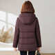 CANDYPRINCE Mother's Down Jacket, Elderly Down Jacket for Women, Middle-aged and Old Mother's Style Winter Jacket for 60-70 Years Old, 53 Styles/Coffee Color 3XL/Recommendation - (Weight 121-135 Jin Jin equals 0.5 kg)