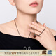Bailan Butterfly Wing Necklace Women's Amber Wax Rope Clavicle Chain Light Luxury Retro Style Exquisite Jewelry Birthday Gift for Wife Dark Dark