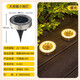 Solar outdoor lights, courtyard underground lights, plant fill lights, garden decorative lights, ambient lights, aisle landscape lights, solar small floor lights, stainless steel warm light models, 8 packs, free ground plug