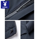 Playboy Graphene Dad Winter Jacket Middle-aged and Elderly Cotton Coat Plus Velvet Thickened Men's Down Middle-aged Warm Cotton Coat 25889 Navy Graphene Quick Heat Plus Velvet Plus XL Recommended 90-120 Jin Jin is equal to 0.5 kg