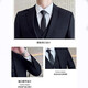 Suit Suit Men's Jacket Top Slim Business Casual Professional Formal Korean Groomsman Dress Small Suit Men Black Double-breasted Single Suit XL