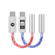 JCALLY JM6 series small tail decoder decoder amp CX31993 mobile phone type-c to 3.5mm audiophile player hifi adapter dac professional music audio cable JM6PRO silver blue dual-chip high thrust