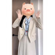A complete set of outfits for young people to wear for age-reducing college students for commuting to the public education examination, suit, skirt, and professional suit. Black suit + blue shirt (thin straps) + skirt (comes with belt) XS