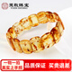 Yuzhi 1 object 1 certificate 1 shot natural amber flower amber hand row square hand brand bracelet female mother best friend gift flower amber hand row unique product G727