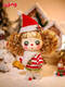 MieLanat Christmas gift children's dolls, dolls, New Year's Day atmosphere decorations, a complete set of girls' toys, 9cm curly overalls, Dongji official genuine joints, movable and changeable, with display box