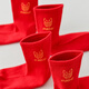 Cat people's zodiac year children's red socks for boys and girls in autumn and winter New Year's socks for the Year of the Horse gift for 12-year-old middle-aged and older children's socks, peace and blessing, 5 pairs, 12 years and above
