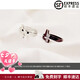 DR Meow Star pt950 couple ring creative male and female living pair ring Japanese and Korean personalized student gift black male model with adjustable code 14-21#