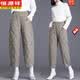 Hengyuanxiang Down Pants Women's Outerwear 2024 New Winter Fashion Women's Velvet Thickened Eight-Point Pants Mom's Warm Cotton Pants Brown 3XL