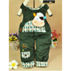 Youbeixiang (youbeixiang) thickened trousers for infants and young children, new crotchless cute cartoon autumn and winter baby suspenders for men and women, cotton trousers jumpsuit, dark green happy cow 73cm _ It is recommended that 18Jin Jin is equal to within 0.5kg