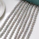 811mm Natural Freshwater Edison Pearl Aurora Semi-finished Chain Zhenduo Hemp Gray Customizable SCT About 9mm Round Bar 5A-SCT2 About 40cm 9-10mm