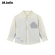 M.Latin Maratin children's clothing children's shirt 26 spring new style boys peek-a-boo literary college style color strip stitching
