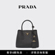 PRADA/Prada Gift Women's Double Saffiano Leather Mini Handbag Black