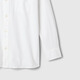 Gap Boys' Spring Style Embroidered Logo Long-Sleeved Shirt Fitted Children's Top US Version 605359 White 110/60 (4-5 years old)