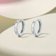 Saturday Fu PT950 platinum earrings for women, sparkling temperament and versatile earrings for your girlfriend, one pair - 3.34g