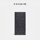COACH Men's Classic Logo Chest Pocket Wallet Charcoal/Black