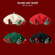 Aoyou Christmas beret Japanese sweet red wool woolen hat for women to keep warm in winter and versatile for student couples painter off-white M (56-58cm)