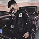Playboy (PLAYBOY) Pilot Jacket Men's Motorcycle Handsome Leather Jacket Pi Shuai 2025 Spring and Autumn New Internet Celebrity Korean Slim Casual Jacket 8801 Black (High Quality, No Peeling) M Recommendation 85-110Jin Jin is equal to 0.5 kg