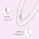 Wanfulong platinum PT950 fashionable long 0-chain necklace with a high-end feel, light luxury niche women's model 2025 new style gift for girlfriend 45cm, platinum PT950 long 0-chain necklace with a high-end feel 8.33g