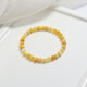 Super moist natural yellow oyster gold pearl oyster white butterfly oyster bracelet dopamine yellow bracelet does not fade yellow oyster 4mm