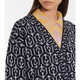 PRADA Luxury Women's Jacquard Wool Knitted Cardigan blue 20 | 48 IT