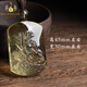 Bailuoqi Wu Wealth God Zhao Gongming natural citrine pendant raw stone carved necklace men and women pendant amulet gift citrine Wu Wealth God 45*30mm