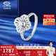 Chinese jewelry PT950 four-leaf clover platinum ring for women platinum all-match live ring jewelry for girlfriend and wife on Valentine's Day. Four-leaf clover ring gold weight about 3.6g
