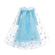 Yuetong companion autumn and winter girls Elsa princess dress long-sleeved Elsa cape dress children's Frozen costume costume Liuyi D98 skirt 110 cm